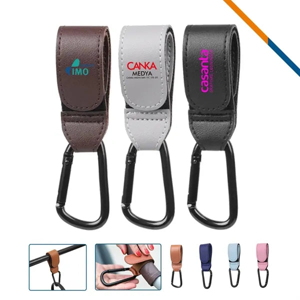 Hookiv PU Leather Carabiner Clip