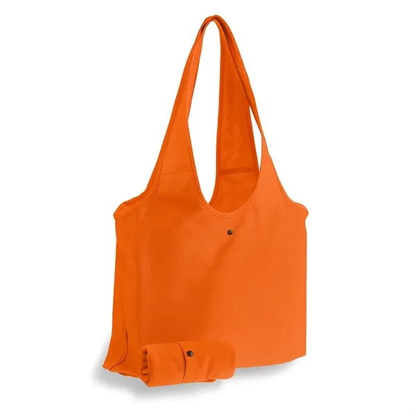Foldable Canvas Slingbag with Snap Closure - 19"x13"x3"