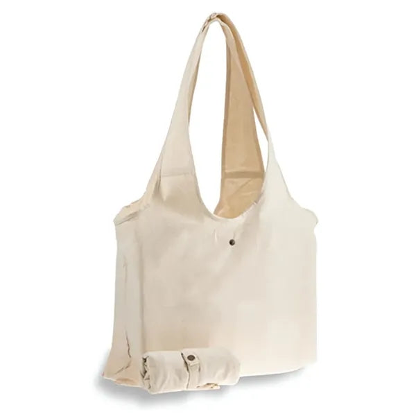 Foldable Canvas Slingbag with Snap Closure - 19"x13"x3"