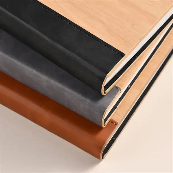 A5 PU Leather Magnetic Closure Lined Notebook