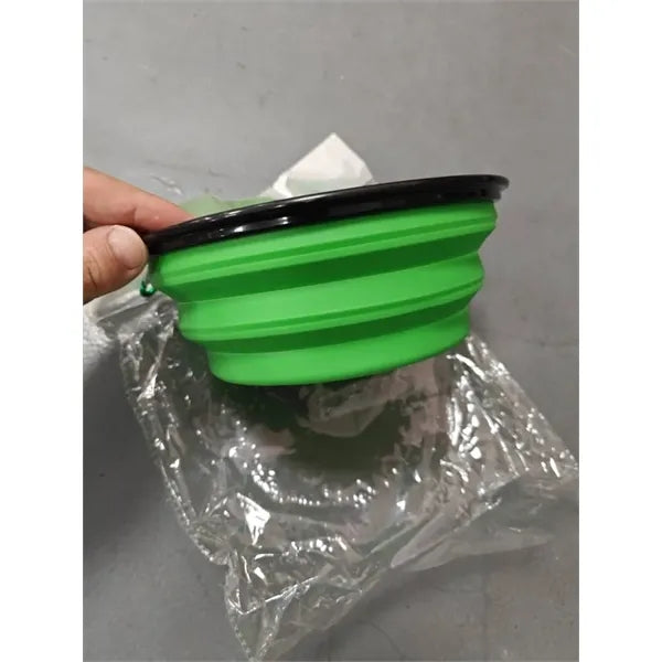 Foldable Travel Collapsible Pet Bowl Dog Feeder Dish