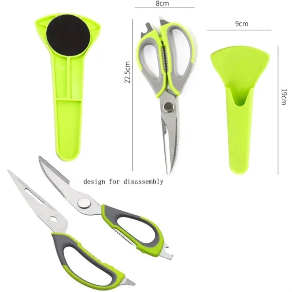 Multi-Functional Stainless Steel Kitchen Scissors