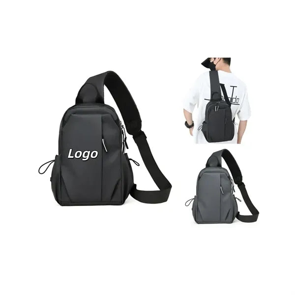Water-Resistant Nylon Casual Chest Bag