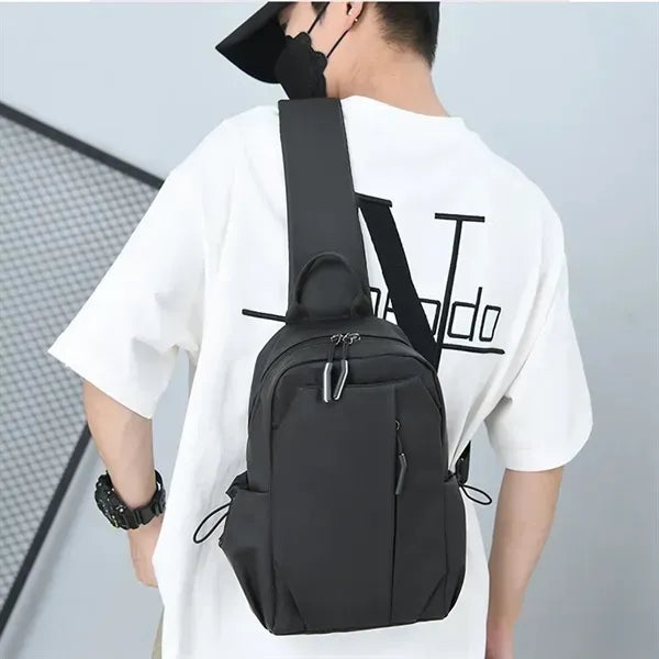 Water-Resistant Nylon Casual Chest Bag