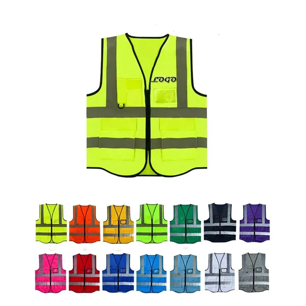 Double Band Class 2 Reflective Safety Workwear Vest