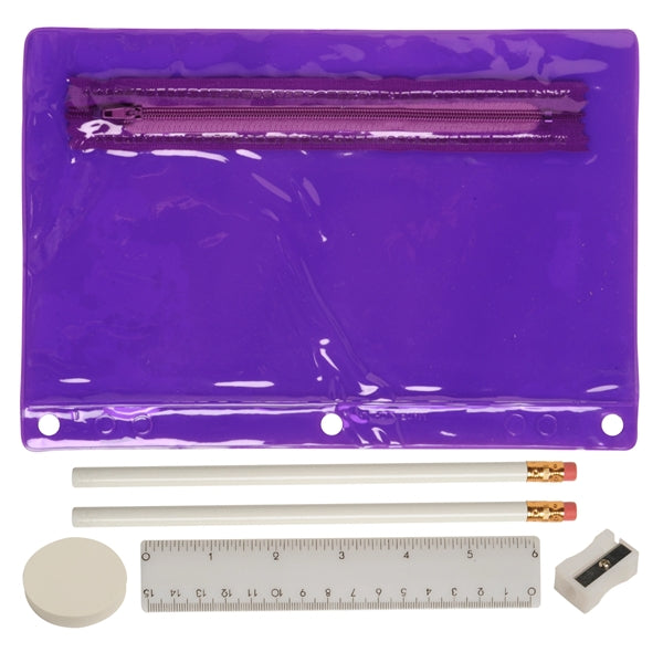 Translucent Deluxe Back to School Kit - Imprinted Contents