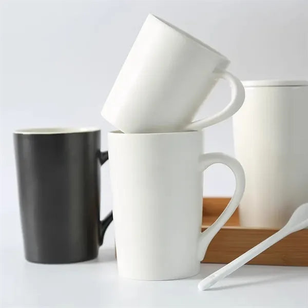 12oz Coffee Cup Ceramic Mug with Handle