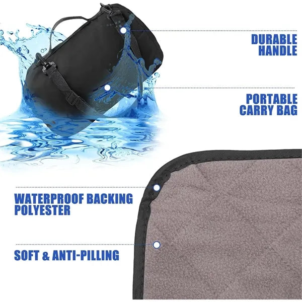 Outdoor Blanket 78'' x 55'' Quilted Windproof