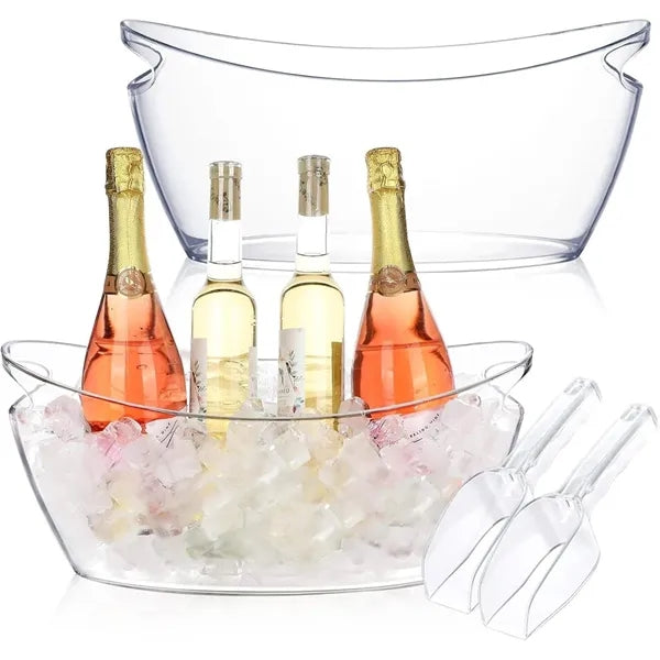5 L Large PET Plastic Ice Bucket for Parties Cocktail Bar