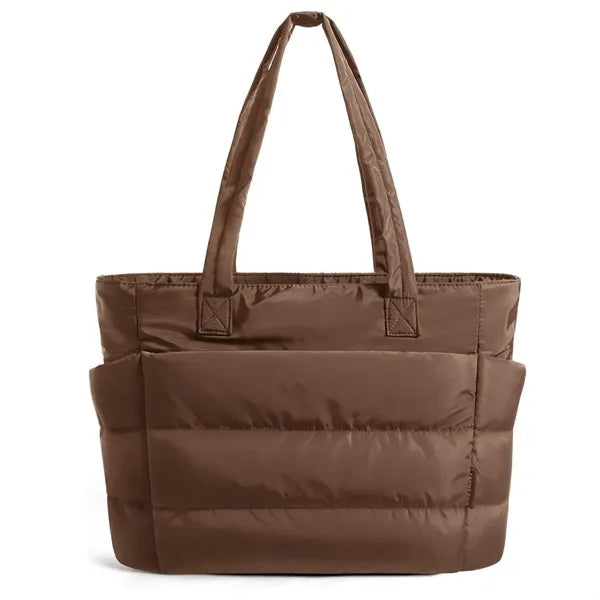 Puffer Tote Large Quilted Shoulder Bag for Work Travel