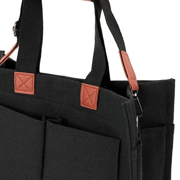 Large Capacity Canvas Tote Bag for Work Travel Shopping
