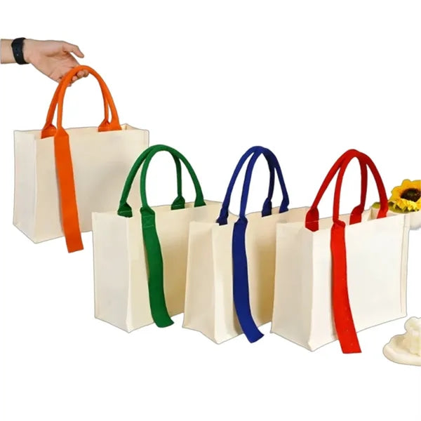 Large Capacity Canvas Tote Bag for Work Travel Shopping