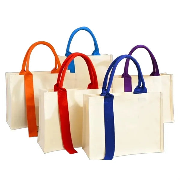 Large Capacity Canvas Tote Bag for Work Travel Shopping