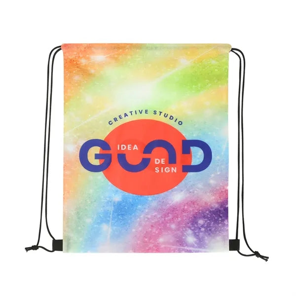 Sublimated RPET Non-Woven Drawstring Backpack