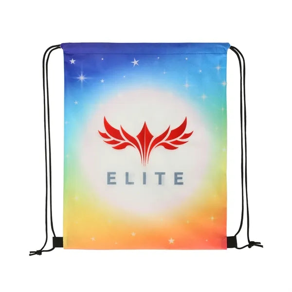 Sublimated RPET Non-Woven Drawstring Backpack