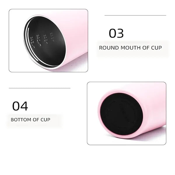 12oz.Office Stainless Steel Insulated Milk Cup With Scale