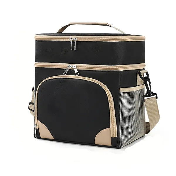Double Layer Insulated Cooler Lunch Bag