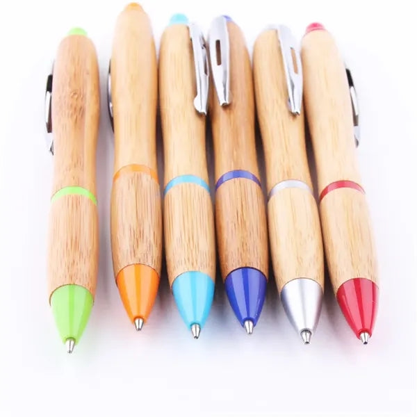 Printed Contour Bamboo Ballpen