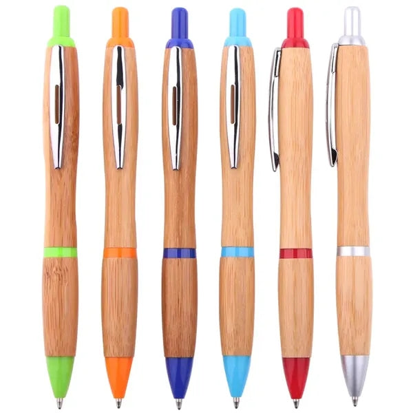 Printed Contour Bamboo Ballpen