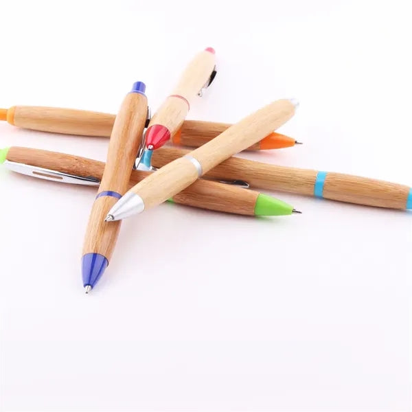 Printed Contour Bamboo Ballpen