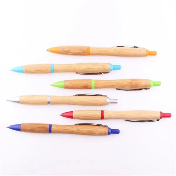 Printed Contour Bamboo Ballpen