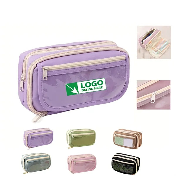 Flip Cover Large Pencil Bag