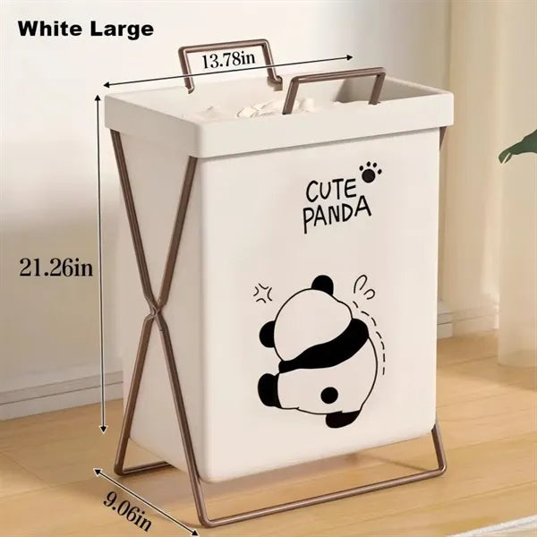 Foldable dirty clothes storage basket