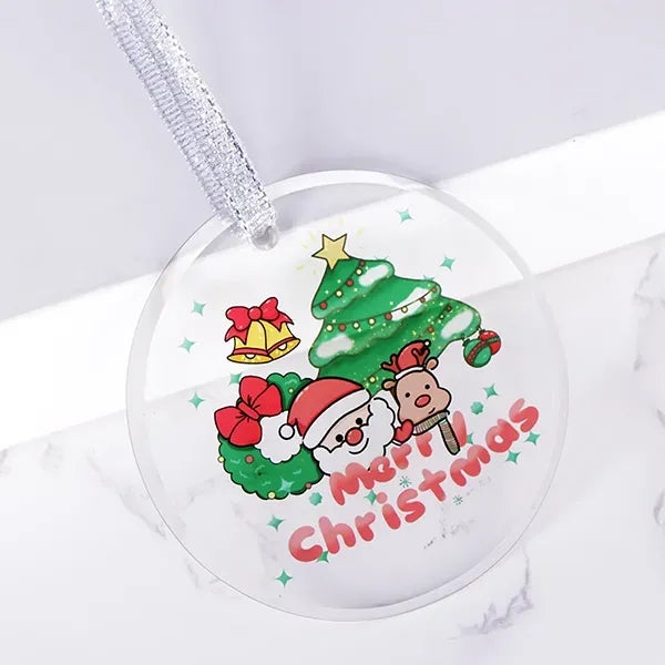 Round Shaped Glass Ornament -3"/ 3.15"/ 3.5"
