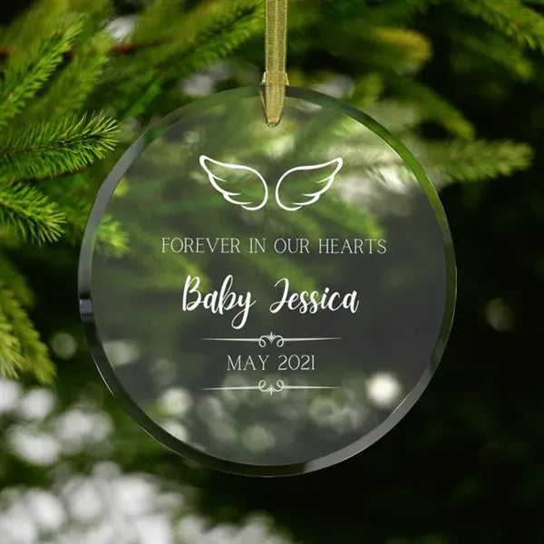Round Shaped Glass Ornament -3"/ 3.15"/ 3.5"