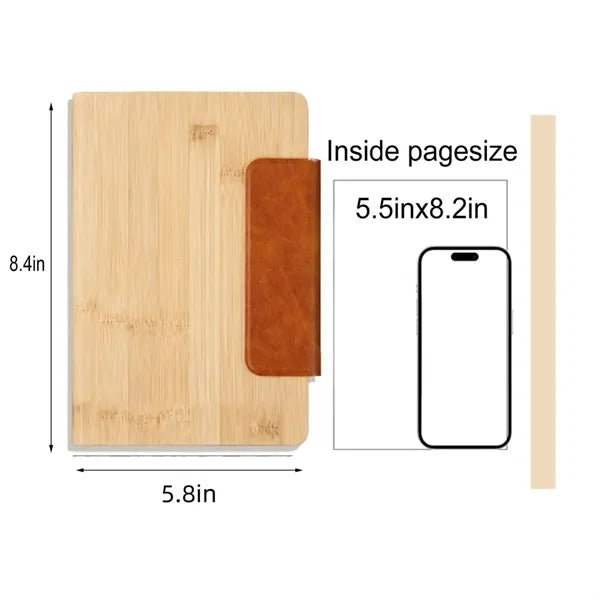Business Bamboo Grain Leather Notebook