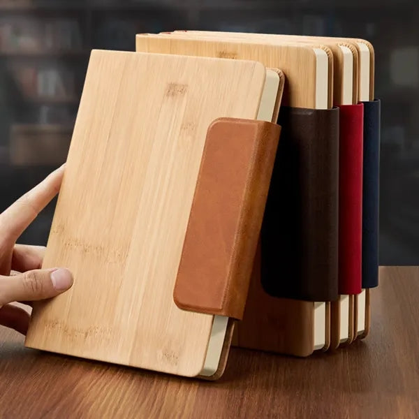 Business Bamboo Grain Leather Notebook