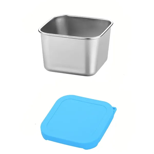 6oz Square Stainless Steel Food Storage Box