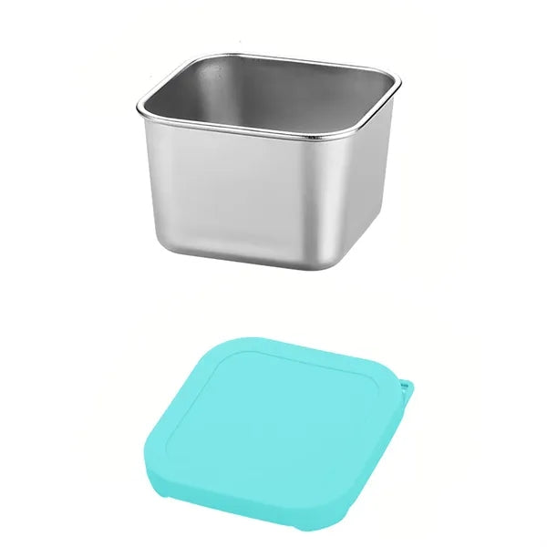 6oz Square Stainless Steel Food Storage Box