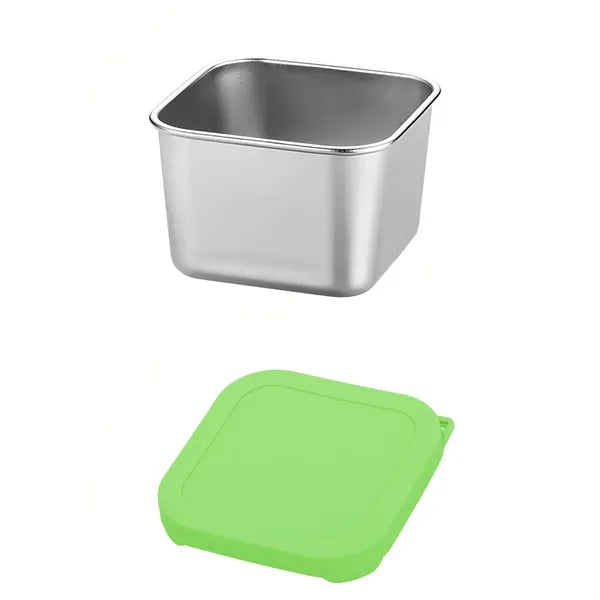 6oz Square Stainless Steel Food Storage Box