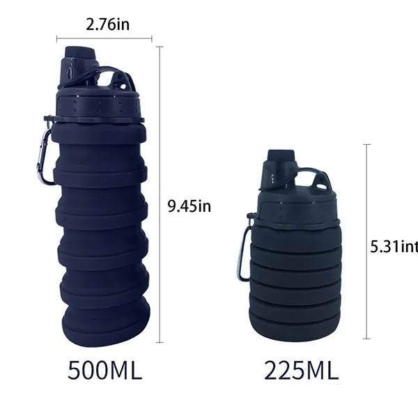 17OZ.Creative Portable Silicone Collapsible Water Bottle