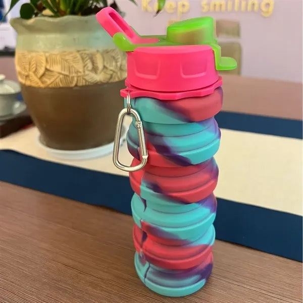 17OZ.Creative Portable Silicone Collapsible Water Bottle