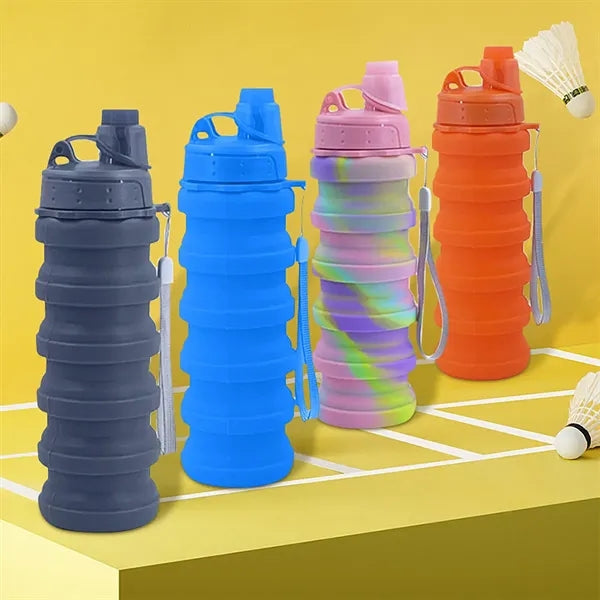 17OZ.Creative Portable Silicone Collapsible Water Bottle