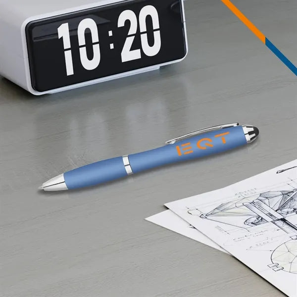 GlideZip Metallic Curvaceous Ballpoint Stylus Pen