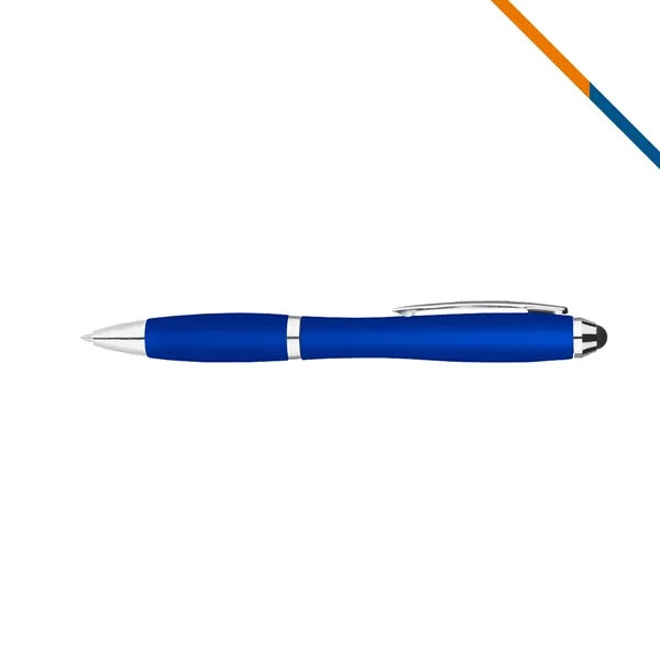 GlideZip Metallic Curvaceous Ballpoint Stylus Pen