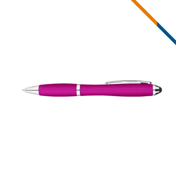 GlideZip Metallic Curvaceous Ballpoint Stylus Pen