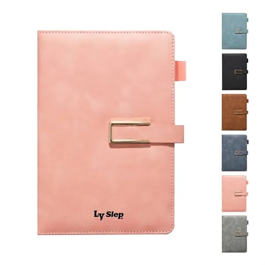 A5 Pu Cover Hardcover Journal Notebook W/ Magnetic Buckle