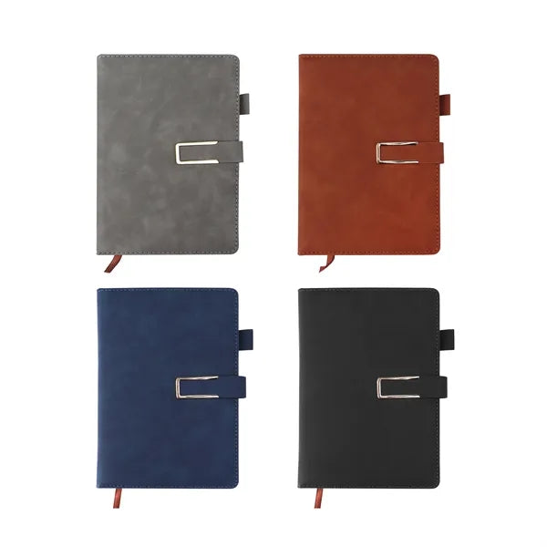 A5 Pu Cover Hardcover Journal Notebook W/ Magnetic Buckle