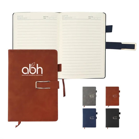 A5 Pu Cover Hardcover Journal Notebook W/ Magnetic Buckle