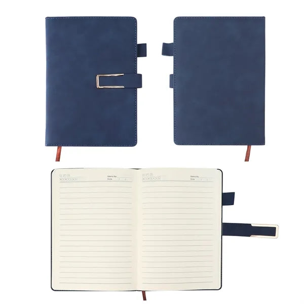 A5 Pu Cover Hardcover Journal Notebook W/ Magnetic Buckle
