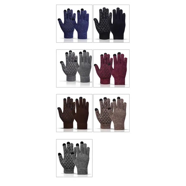 Touchscreen Winter Knit Gloves with Grip
