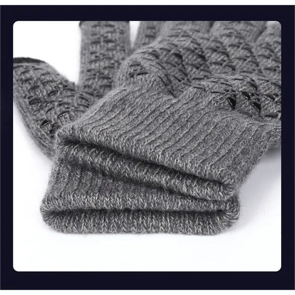 Touchscreen Winter Knit Gloves with Grip