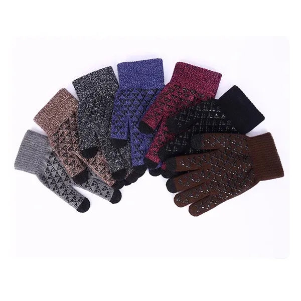 Touchscreen Winter Knit Gloves with Grip