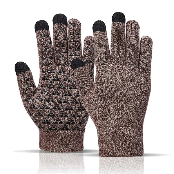 Touchscreen Winter Knit Gloves with Grip