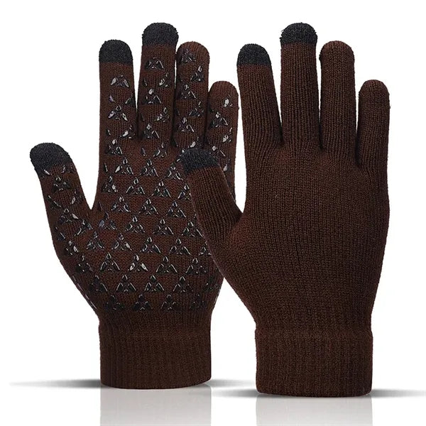 Touchscreen Winter Knit Gloves with Grip