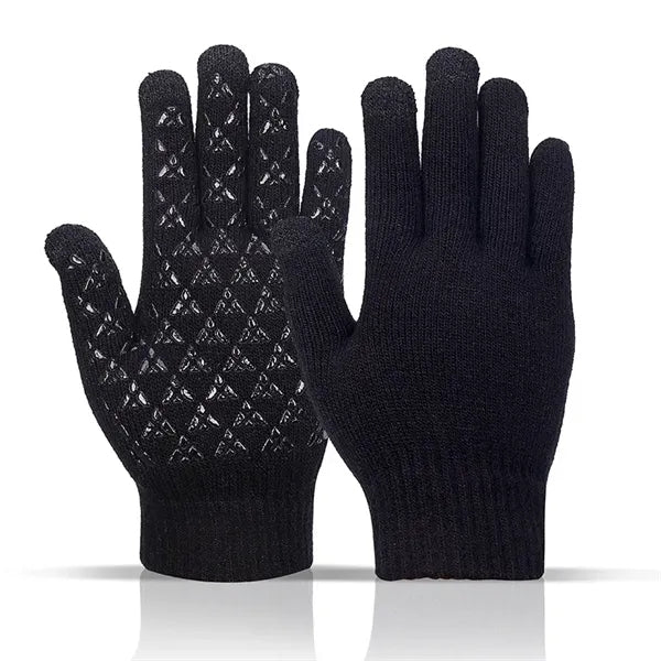 Touchscreen Winter Knit Gloves with Grip